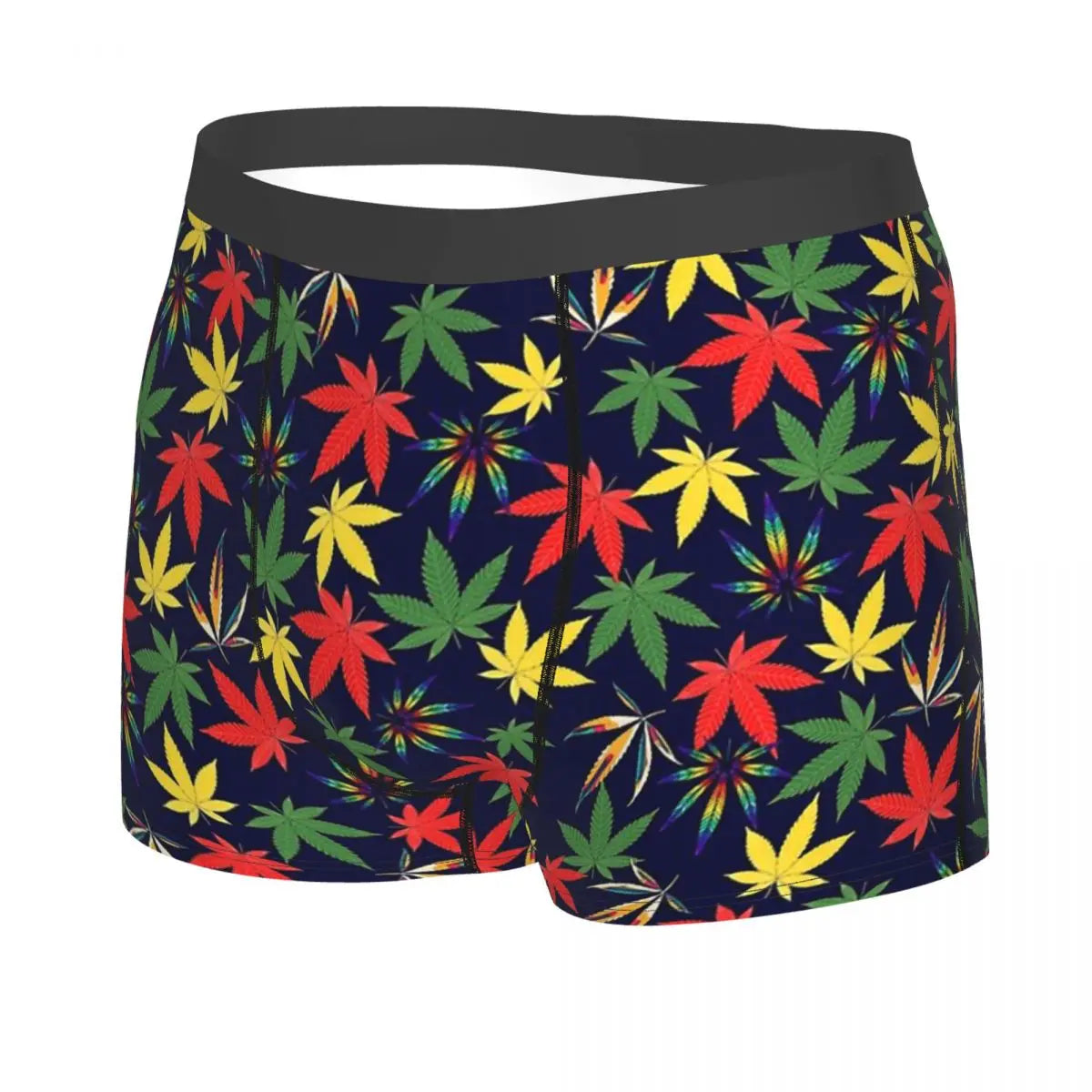 Marijuana Weed Pattern Boxer Shorts - Men's Creative Underwear - Premium boxers from Lizard Vigilante - Just $22.88! Shop now at Lizard Vigilante