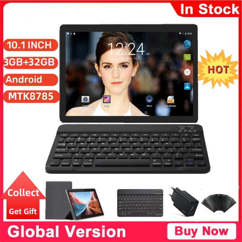 Hot Sales 10.1 INCH T4-129L Tablet PC 3GB RAM 32GB ROM Android 9.0 MTK8765 Quad Core 1280 x 800 pixels WIFI