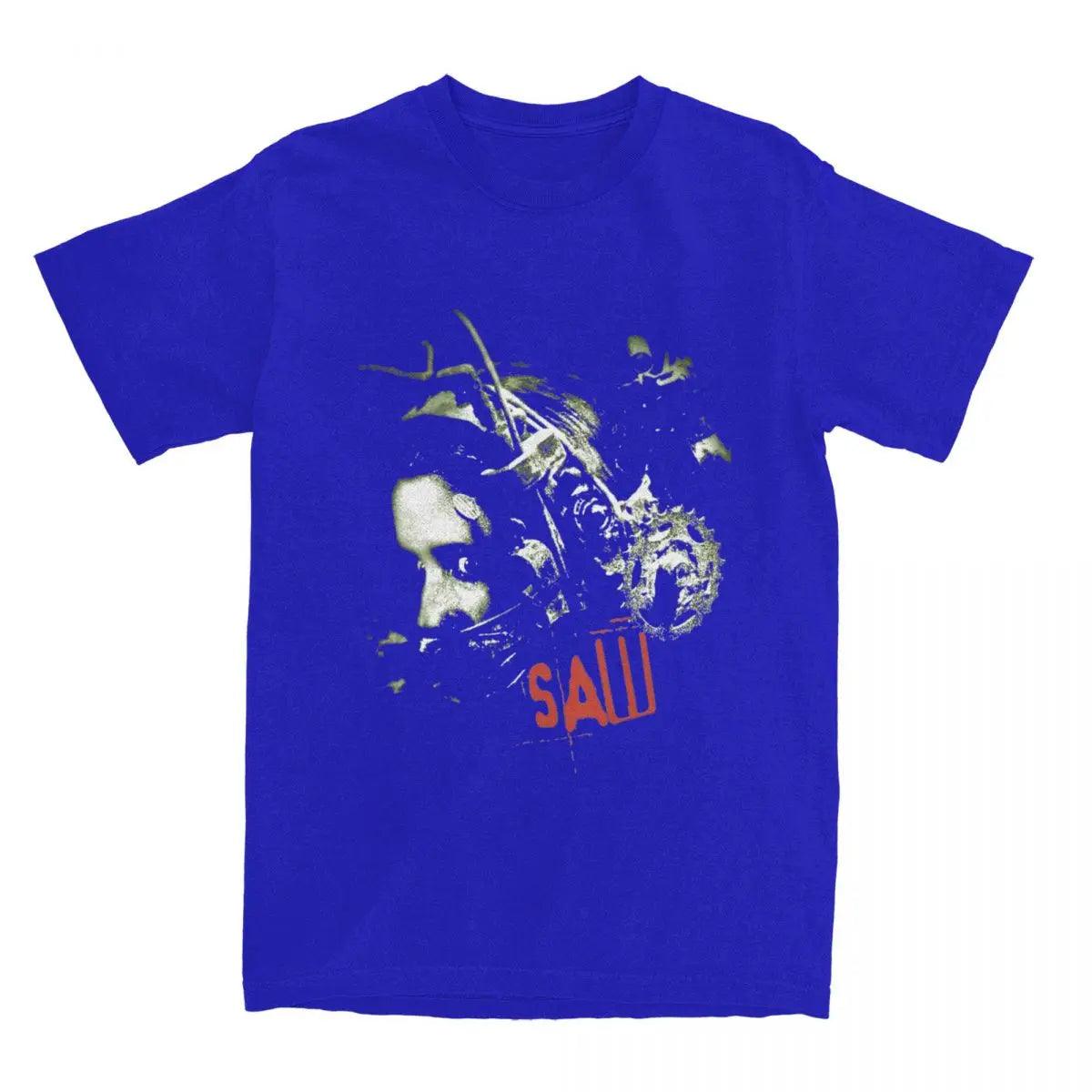 Saw Movie Unisex T-Shirts Fashion Scary Horror Movie Beach Men's Women's Tee Shirt Streetwear Custom 100 Cotton Clothes Gift Idea - Premium T-Shirt from Lizard Vigilante - Just $23.99! Shop now at Lizard Vigilante