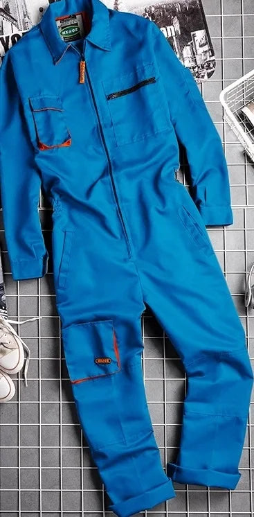 Work Overall Uniform Men Women Working Coveralls Welding Suit Car Repair Workshop Mechanical Uniform Work Clothes Warehouse Suit - Premium coveralls from Lizard Vigilante - Just $48.88! Shop now at Lizard Vigilante