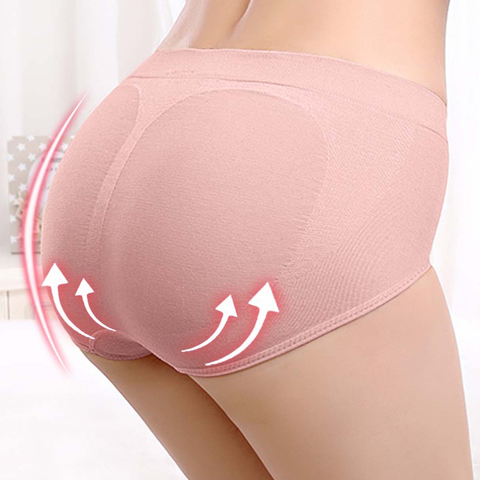 Women’s Soft Seamless Hip-Enhancing Padded Briefs – Butt Lift Panties, Comfort Fit, Full Coverage Underwear - Premium panties from Lizard Vigilante - Just $14.44! Shop now at Lizard Vigilante