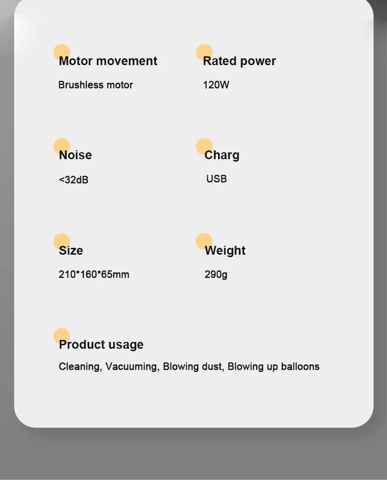 BALASHOV Cordless Brushless Handheld Car & Home Vacuum Cleaner – Ultra-Powerful Dual-Use Mini Vacuum with Long-Lasting Battery - Premium vac from dsers - Just $6.99! Shop now at Lizard Vigilante