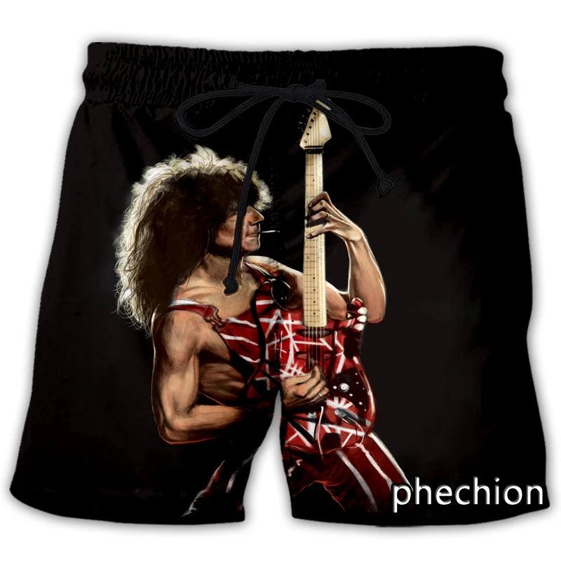 Men/Women Van Halen Band 3D Printed Casual Shorts Streetwear Men Loose Sporting Shorts L141 - Premium  from Lizard Vigilante - Just $26.99! Shop now at Lizard Vigilante