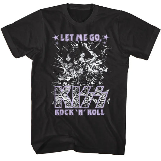 Kiss: Shattered Glass 1974 T-Shirt- Unfurl Your Inner Rock God - Premium t-shirt from Lizard Vigilante - Just $31.08! Shop now at Lizard Vigilante