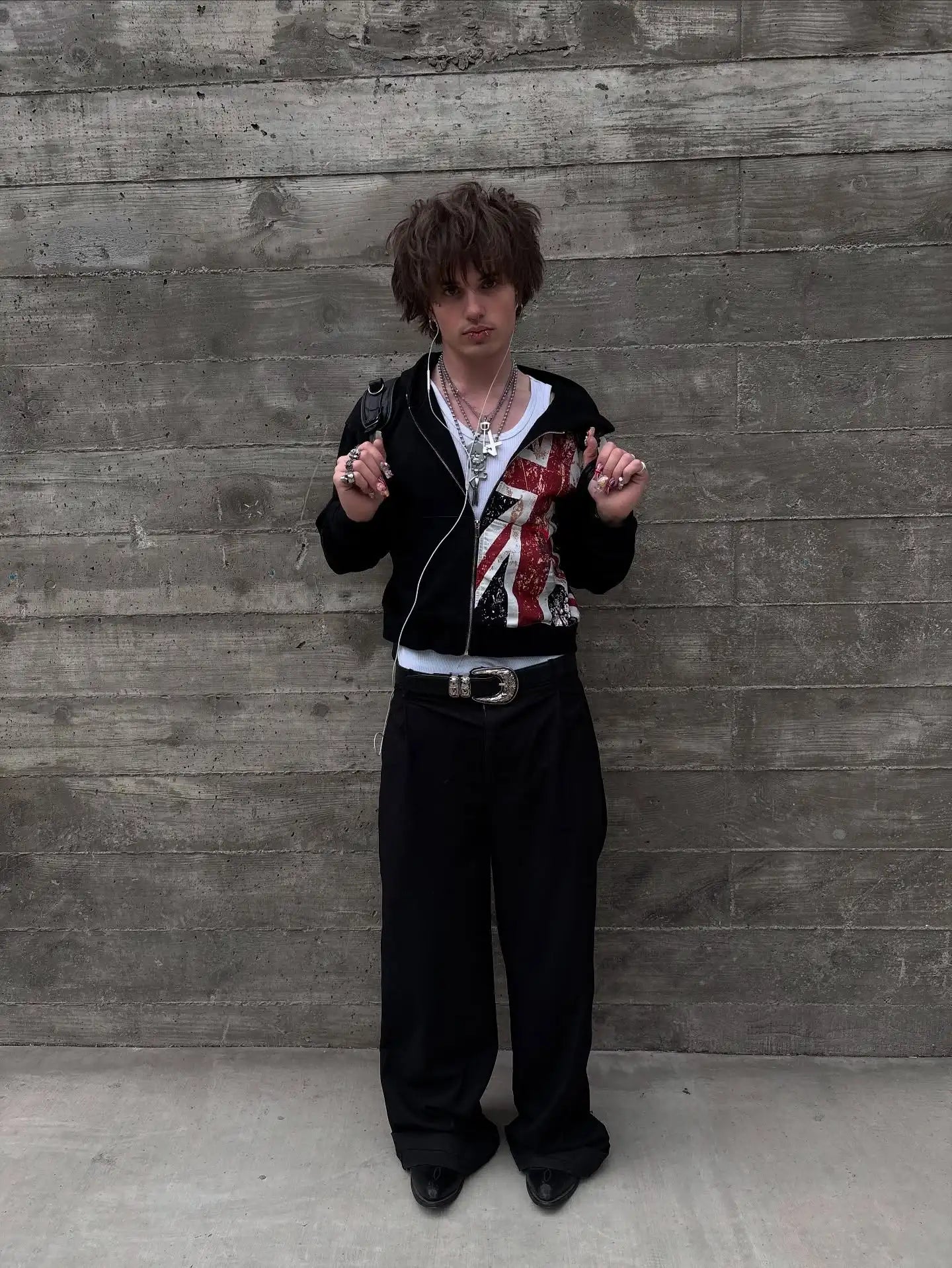 Anarchy In The Hoodie – British Flag Y2K Oversized Gothic Zip-Up Sweatshirt, Harajuku Street Chaos Edition 🇬🇧🔥