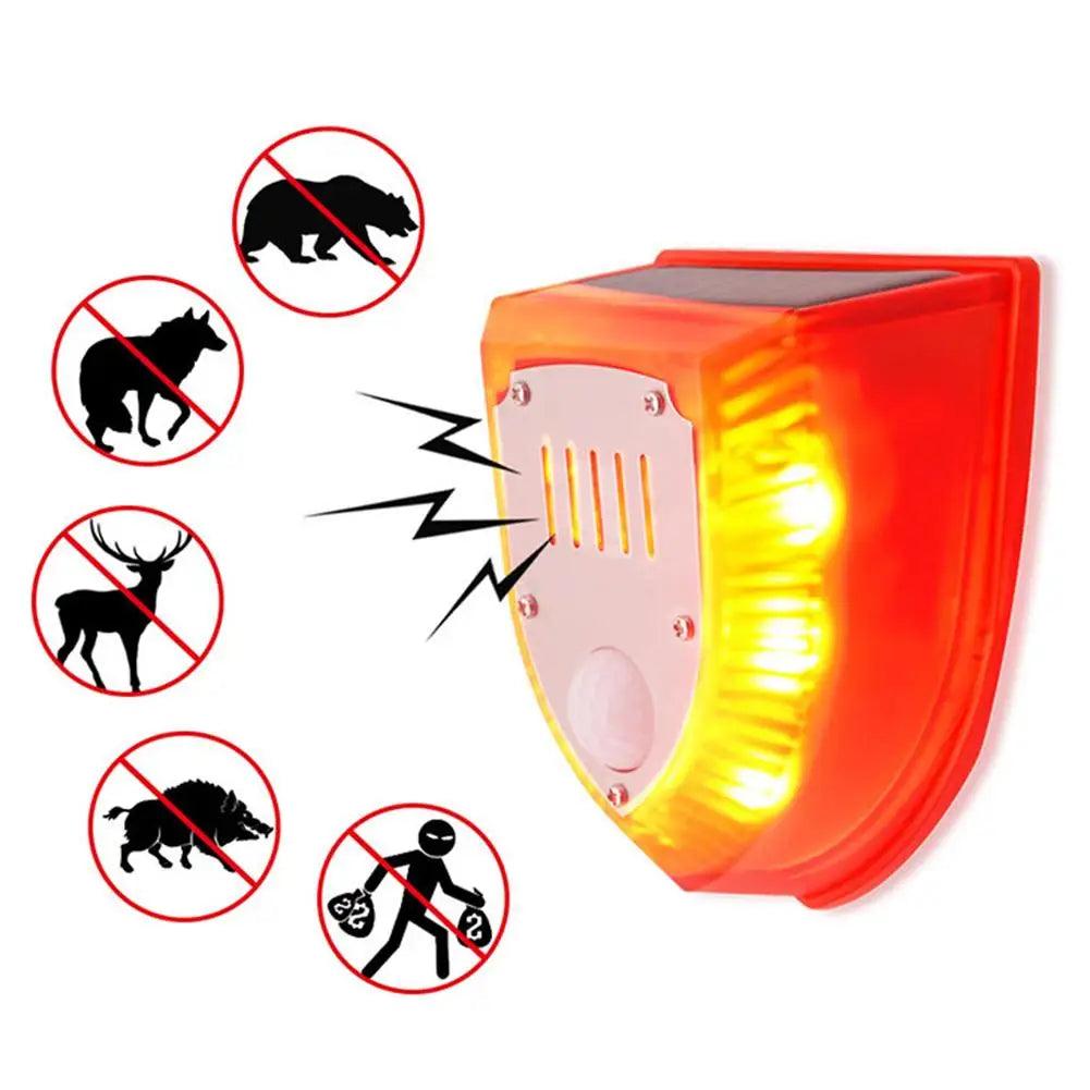 Solar Alarm Light IP65 Waterproof Motion Sensor Alarm Lamp Outdoor Garden Dog Barking Animal Driver Security Lamp For Farm Yard - Premium motion sensor alarm from Lizard Vigilante - Just $29.99! Shop now at Lizard Vigilante