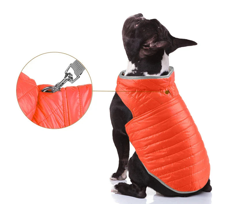 Double Sided Dog Coat Winter Warm Pet Dog Clothes For Small Medium Dogs Vest Chihuahua Clothing Soft Puppy Costumes Ropa Perro
