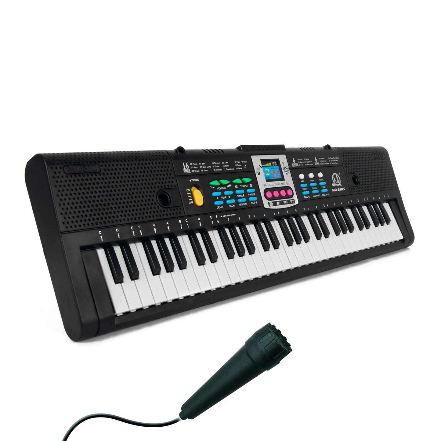 61 Keys Digital Music Electronic Piano Keyboard Kids Multifunctional Electric Piano with Microphone Function for Beginners - Premium  from Lizard Vigilante - Just $37.99! Shop now at Lizard Vigilante