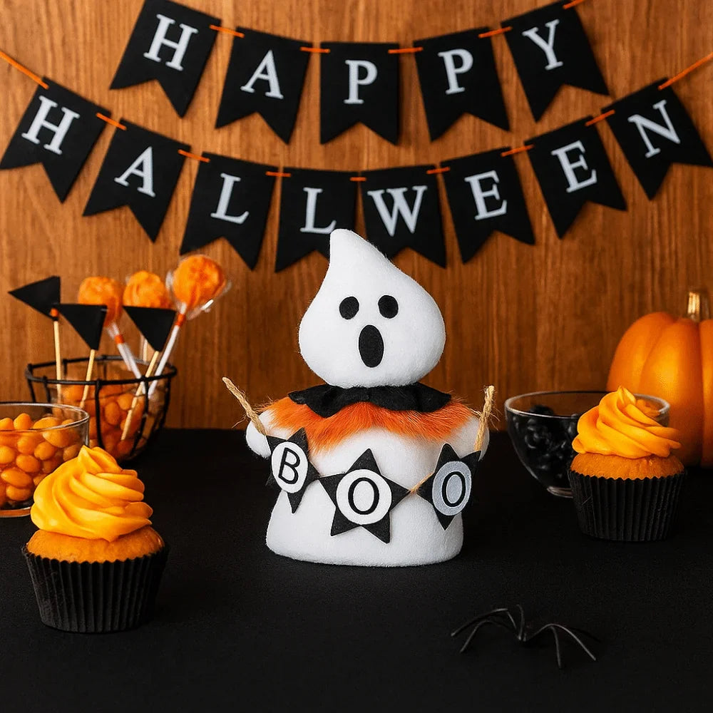 Creative Funny Halloween Ghost Doll Handicraft Cartoon Spooky Doll Soft Halloween Decorations Ghost Festival Decor