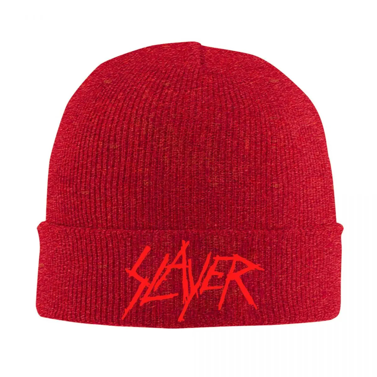 Slayers Logo Knitted Beanie – Warm Winter Hat for Men & Women | Unisex Autumn Color Cap - Premium  from Lizard Vigilante - Just $19.88! Shop now at Lizard Vigilante