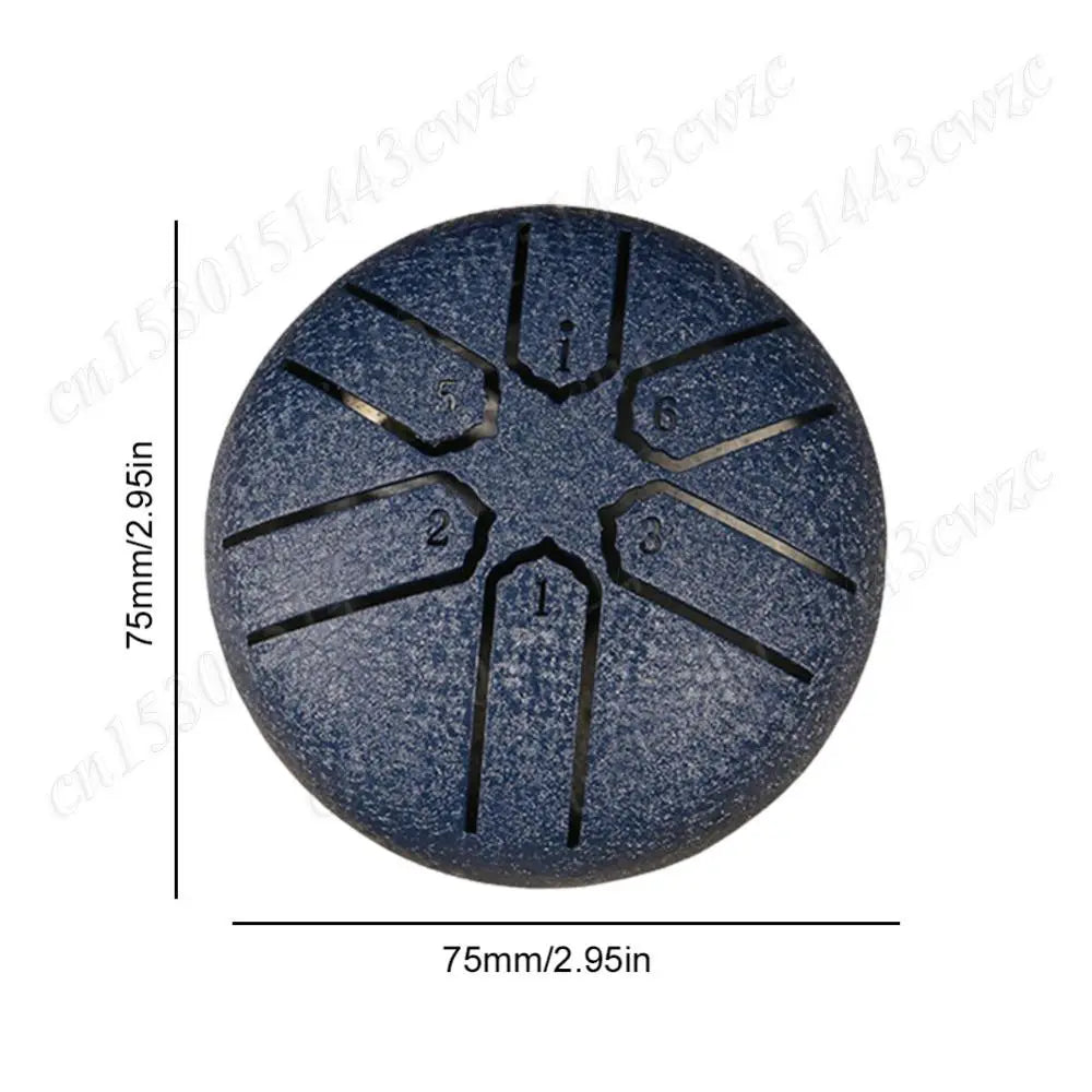 3 Inches 6-Tones Steel Tongue Drum Rain Drum for Outside Drum Instrument Mini Hand Pan Drums Musical Instruments Drum Accessorie - Premium  from Lizard Vigilante - Just $13.99! Shop now at Lizard Vigilante