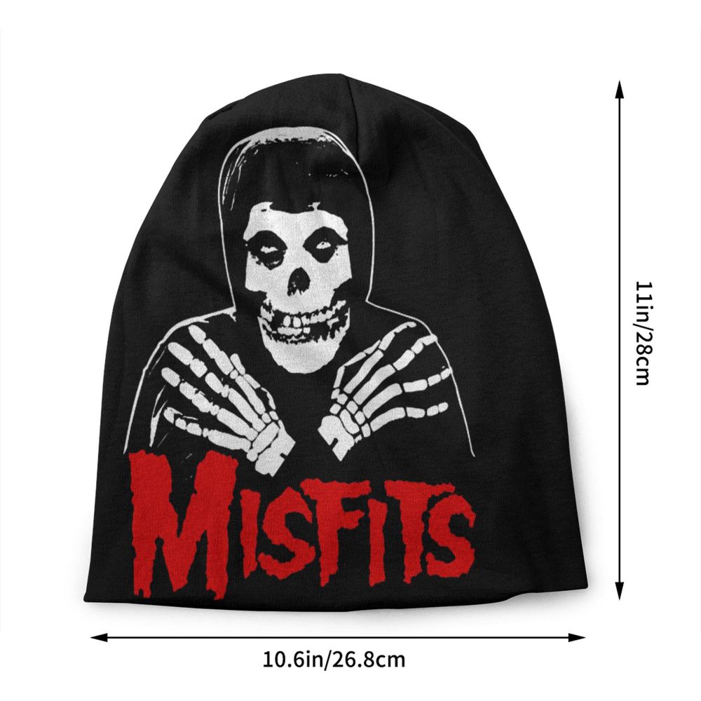 Misfits Horror Punk Rock Knit Beanie – Unisex Winter Skull Cap for Men & Women - Premium beanie from dsers - Just $19.99! Shop now at Lizard Vigilante