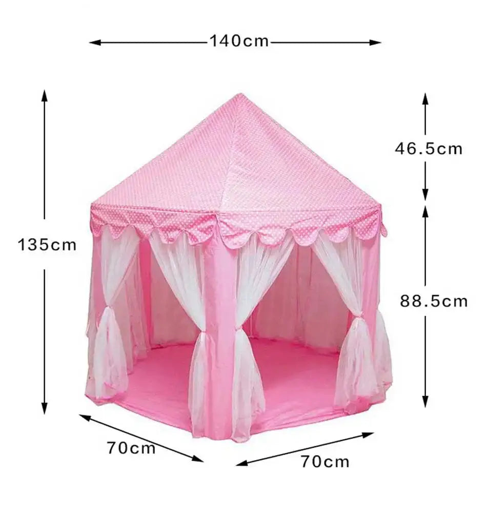 Portable Kids Toy Tipi Tent Princess Pink Girl Castle Play House Children Small House Folding Playtent Party Castle Child Room