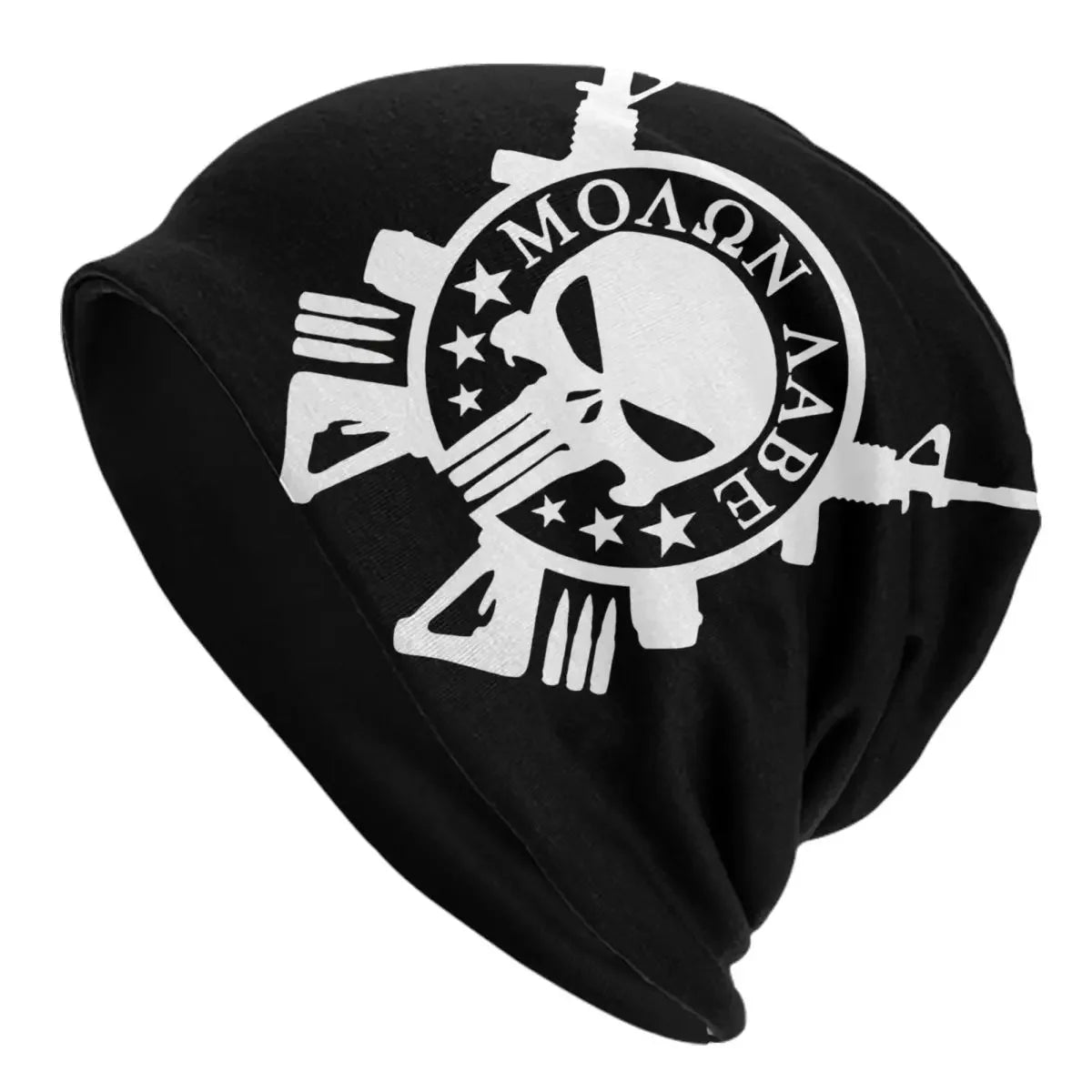 Punisher Skull Beanie – Heavy Metal Skeleton Cap for Men and Women, Ultimate Winter Knit Hat for Punk and Rock Fans - Premium beanies from Lizard Vigilante - Just $19.88! Shop now at Lizard Vigilante