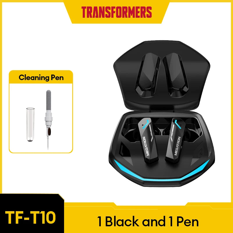 TRANSFORMERS TF-T10 Bluetooth 5.4 Earphones - Bulk Wholesale Wireless Low Latency Gaming Earbuds with Mic - Premium earphones from Lizard Vigilante - Just $20.99! Shop now at Lizard Vigilante