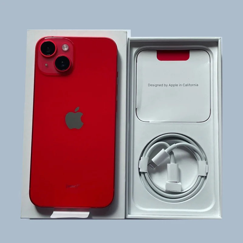 iPhone 14 International Version 1SIM+1eSIM 128/256GB ROM 6GB RAM 6.1" Genuine Super Retina OLED Face ID NFC A15 5G 98% New