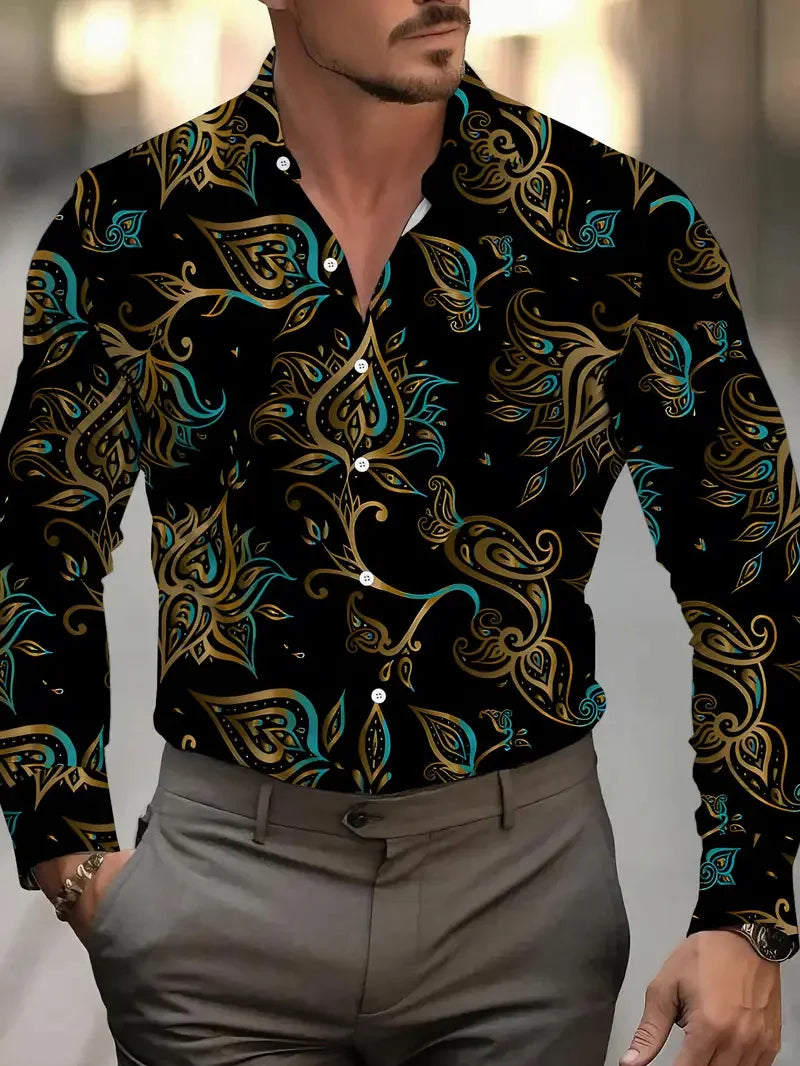 💥 Silk-Bamboo Backstage V.I.P.: The Floral Riot Act Shirt