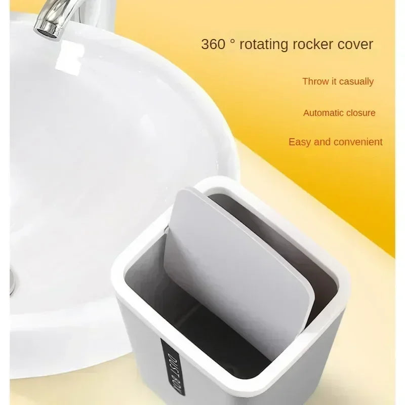 Creative Mini Small Waste Bin Desktop Garbage Basket Home Table Plastic Office Supplies Dustbin Trash Can Sundries Barrel Box