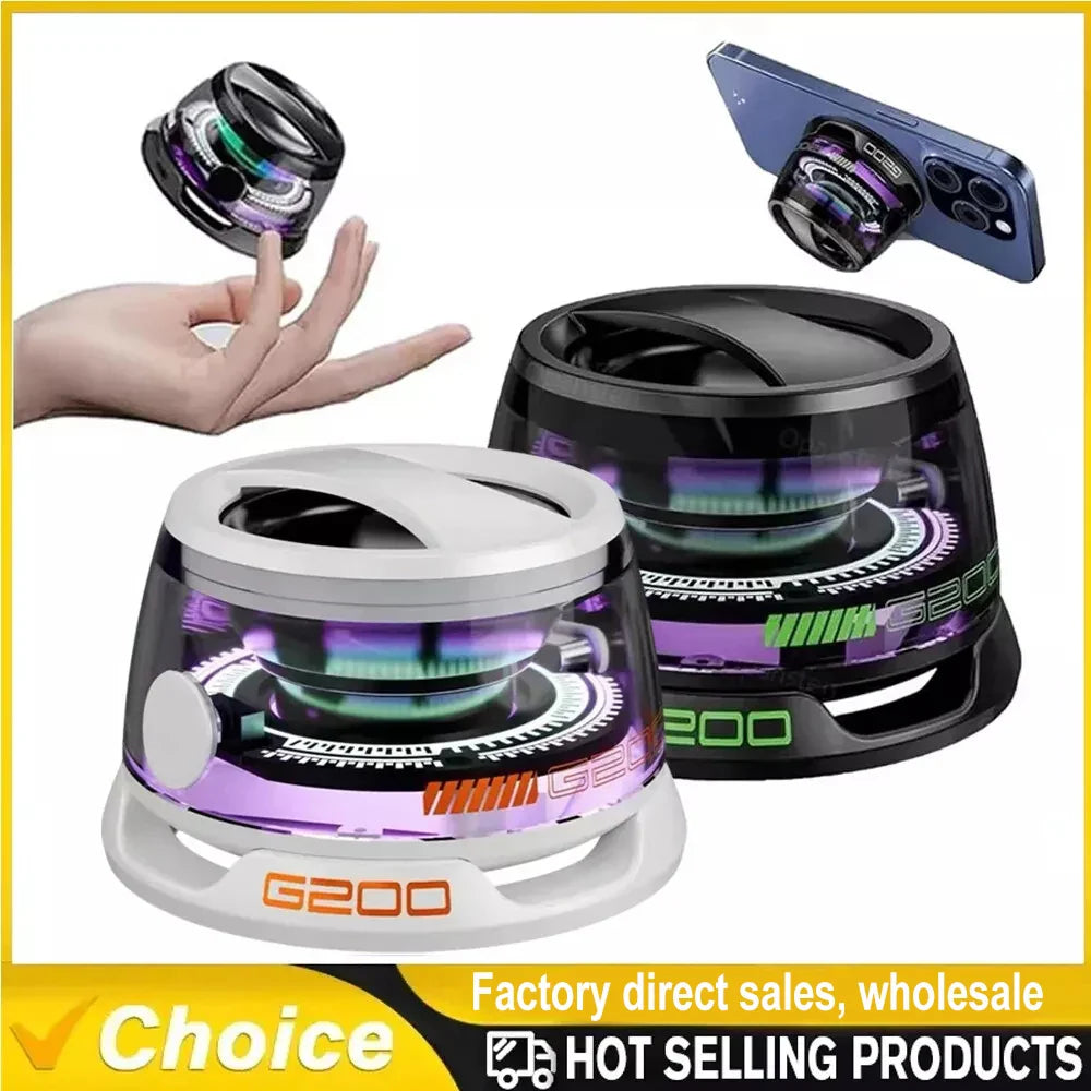 Multifunctional Bluetooth 5.3 Speaker Mini Speaker Portable Magnetic Speaker with RGB Color Light and Phone Holder for ios 2025