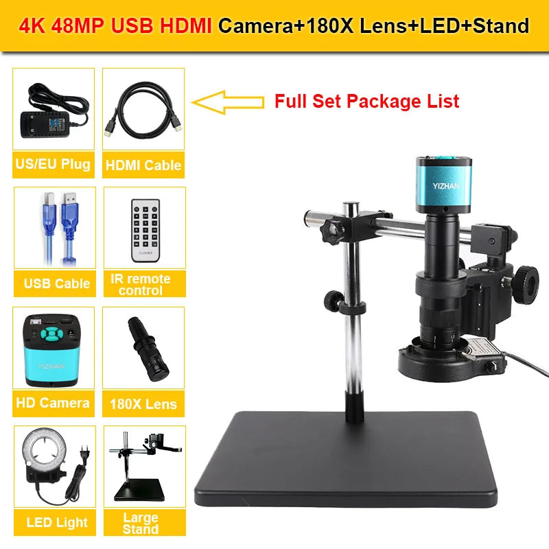 4K 48MP USB HDMI Digital Microscope - Your Pocket-Sized Lab - Premium microscope from Lizard Vigilante - Just $207.99! Shop now at Lizard Vigilante