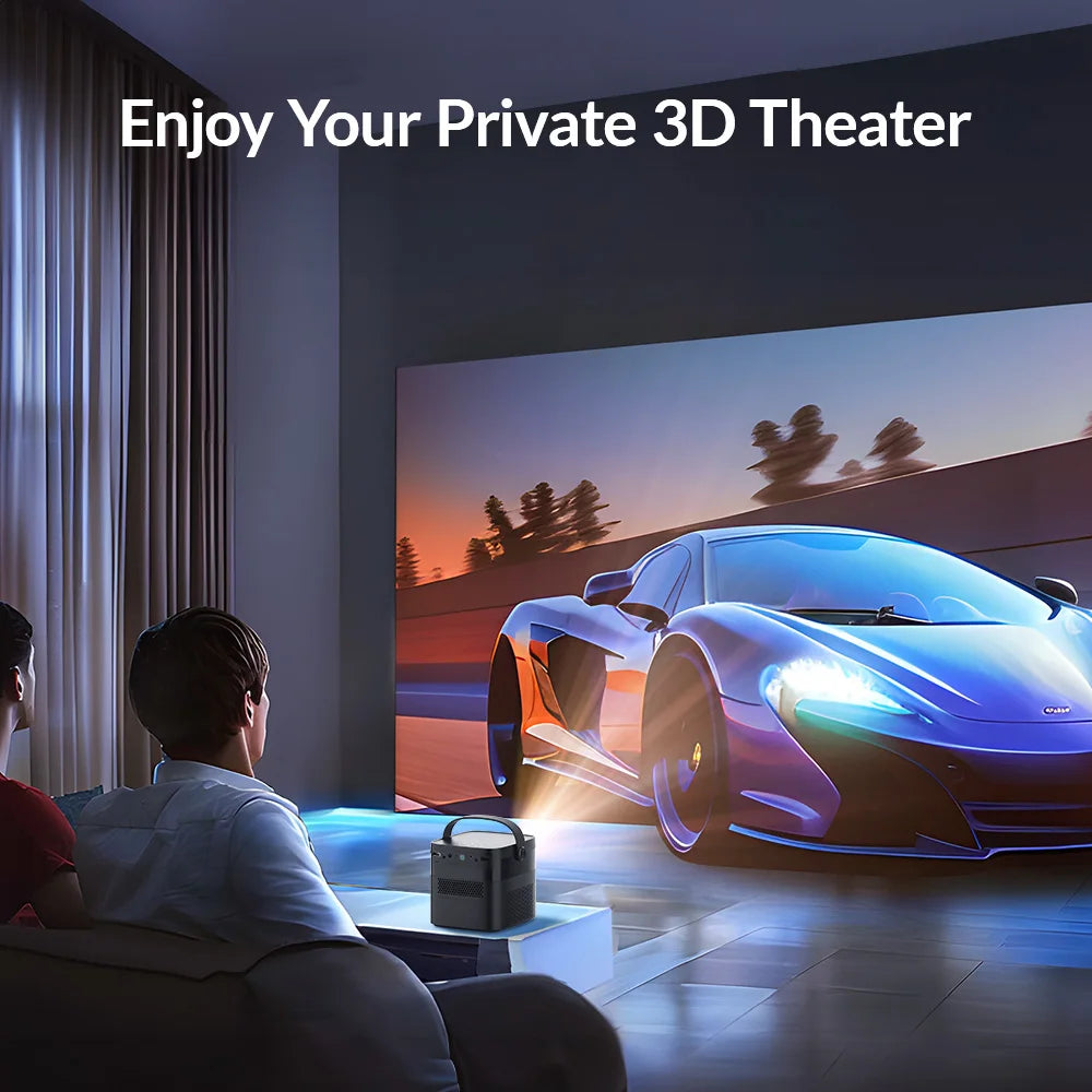 VEVSHAO V50 Portable Projector 4K 3D WiFi Full HD1080P Built-in 2 x 10W Speakers Home Theater Projectors With15000mAh Battery - Premium  from Lizard Vigilante - Just $588.99! Shop now at Lizard Vigilante