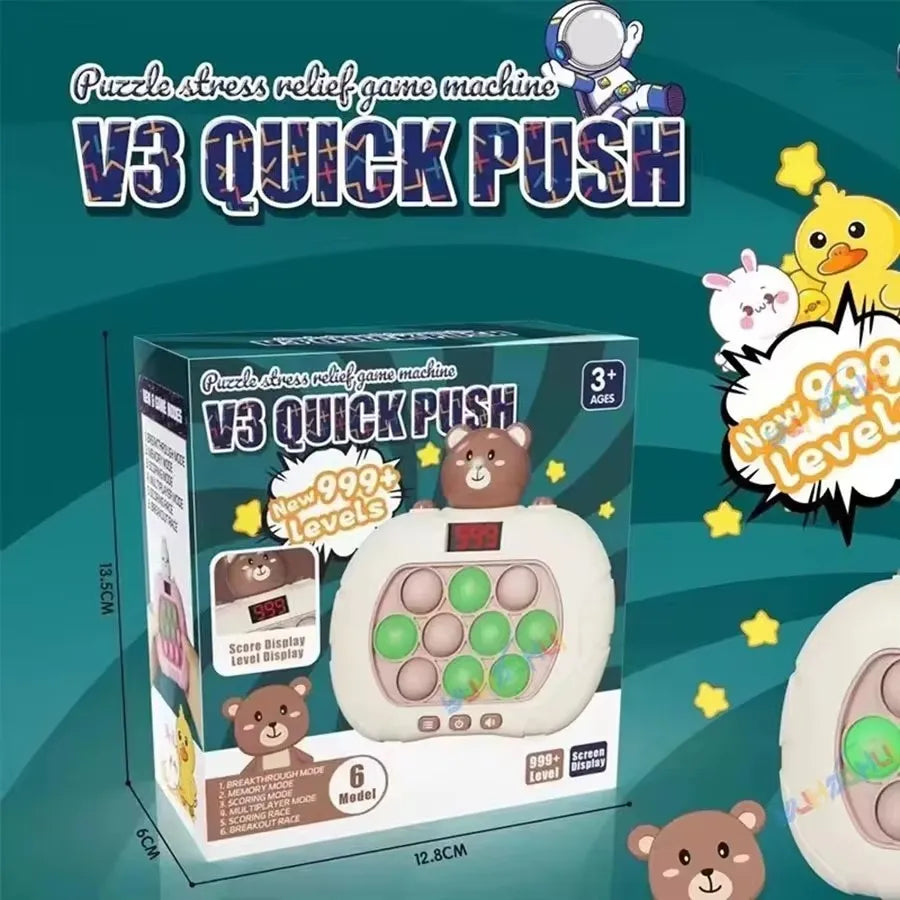 999 Levels Electronic Pop Light Quick Push Game Console - Premium game from Lizard Vigilante - Just $19.88! Shop now at Lizard Vigilante