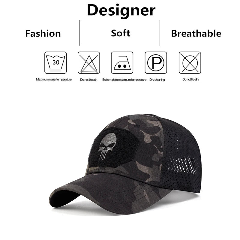 Unisex Skull Embroidered Baseball Cap - Adjustable Casual Sunscreen Hat - Premium Hat from Lizard Vigilante - Just $18.99! Shop now at Lizard Vigilante