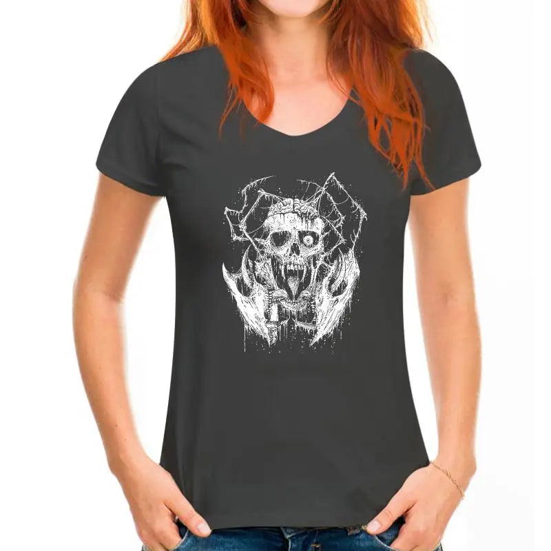 One-Eyed Skull Death Metal T-Shirt – Gothic Rock Band Tee for Men and Women | Casual Black Graphic Tee - Premium T-shirt from Lizard Vigilante - Just $23.88! Shop now at Lizard Vigilante