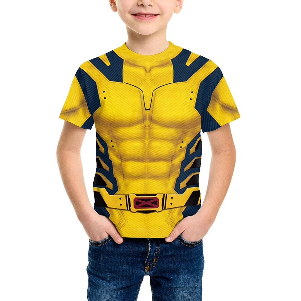 Deadpool Wolverine Cosplay Costume Girls Boys Jumpsuit Halloween Superhero Deadpool 3 Cosplay Zenti Party Bodysuit Children Tops - Premium  from Lizard Vigilante - Just $23.88! Shop now at Lizard Vigilante