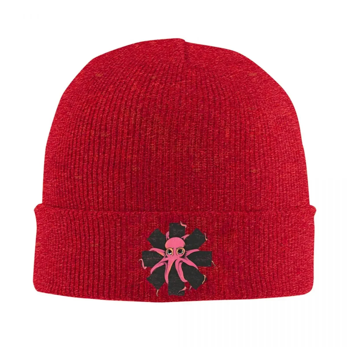 Red Hot Chili Octopus Beanie – Fiery Winter Skullies for Hip-Hop Rebels & Cozy Trendsetters - Premium unisex beanie from Lizard Vigilante - Just $21.08! Shop now at Lizard Vigilante