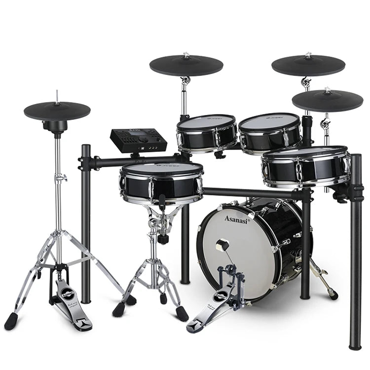 Good Quality Adult Electronic Drum Set - Compact MX517 Electric Drum Kit with Rubber Drum Heads, Black Finish - Premium drum kit from Lizard Vigilante - Just $1581.08! Shop now at Lizard Vigilante