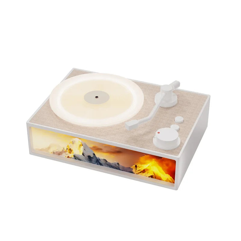 Wireless Vintage Bluetooth Speaker Portable Aromatherapy Atmosphere Light Painting Surround Sound MP3 Music Player Long Enduranc