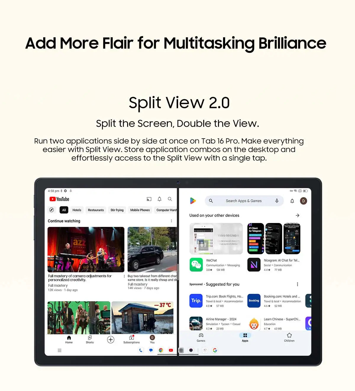 Blackview Tab 16 Pro Tablet PC 11'' FHD+ Display T616 Octa Core 24GB(8+16) RAM 256GB ROM 7700mAh 4G Tablets Android 14