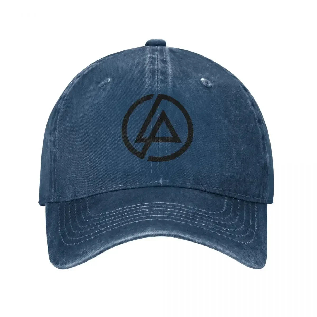 Linkin Park "Meteora & Minutes to Midnight" Distressed Baseball Cap – Adjustable Snapback Hat for Men & Women - Premium baseball cap from Lizard Vigilante - Just $26.88! Shop now at Lizard Vigilante