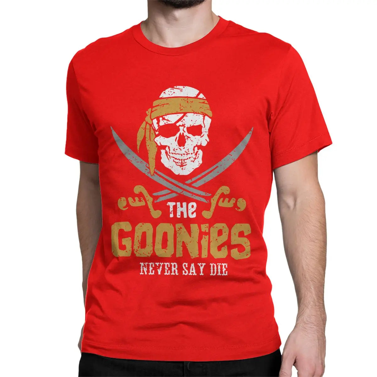 The Goonies Skull TV Series T-Shirts for Men Women Funny Pure Cotton Tee Shirt Round Neck Short Sleeve T Shirt Summer Clothing - Premium t-shirt from Lizard Vigilante - Just $19.99! Shop now at Lizard Vigilante