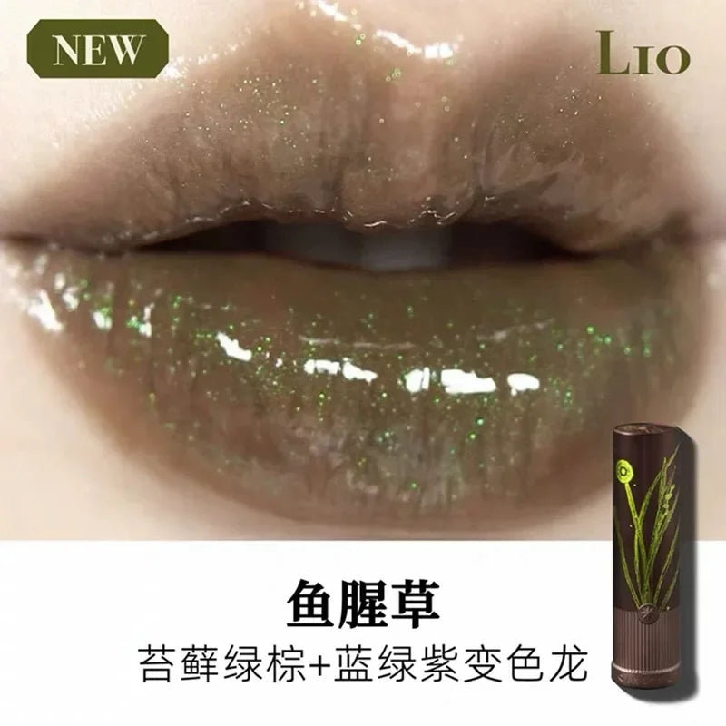 Girlcult Herbal Compendium Lipstick Matte Velvet Lip Clay Green Shimmer Lipgloss Moisturizing Longlasting Nostickup