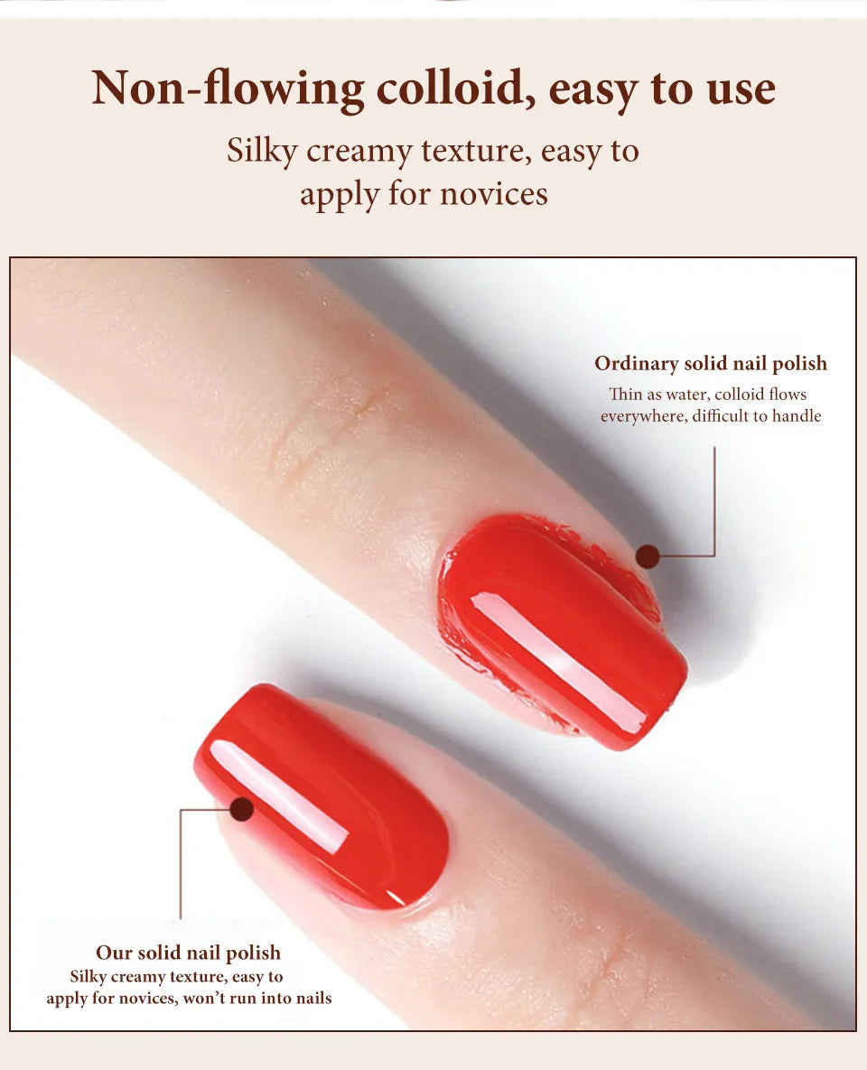 LIMEGIRL Solid Nail Art Gel Polish 15g 3 Colors Cream Soft Gel Polish for Nail Art Beginner DIY Design  Home/Salon Manicure Gift