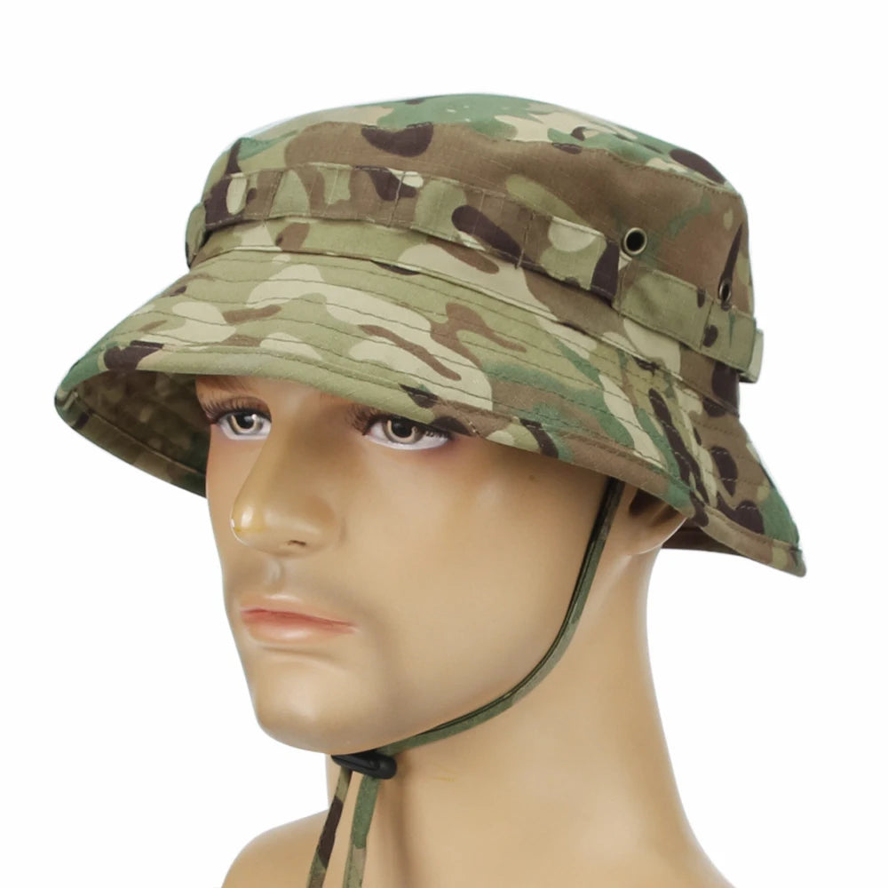 Camouflage Boonie Hat - Packable Outdoor Bucket Hat for Hiking & Fishing - Premium bucket hat from Lizard Vigilante - Just $18.88! Shop now at Lizard Vigilante