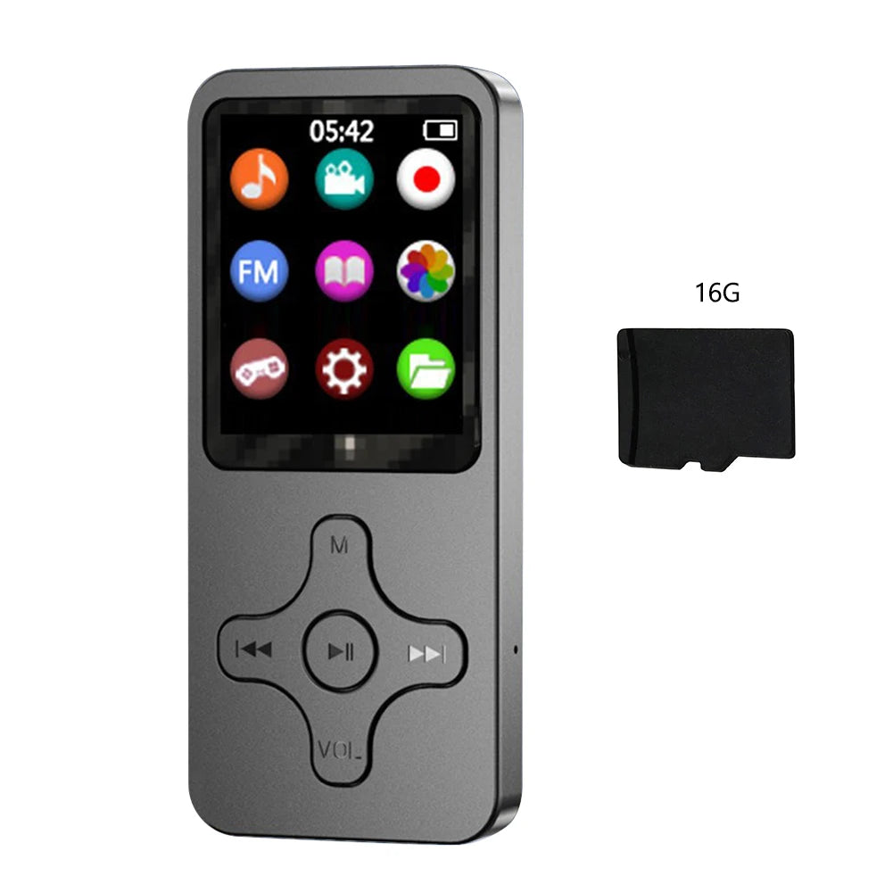 Bluetooth 5.0 MP3 Music Player with FM Radio, E-Book Reader, Voice Recorder – Compact 1.8" Screen MP4 Player - Premium mp3 player from Lizard Vigilante - Just $23.99! Shop now at Lizard Vigilante