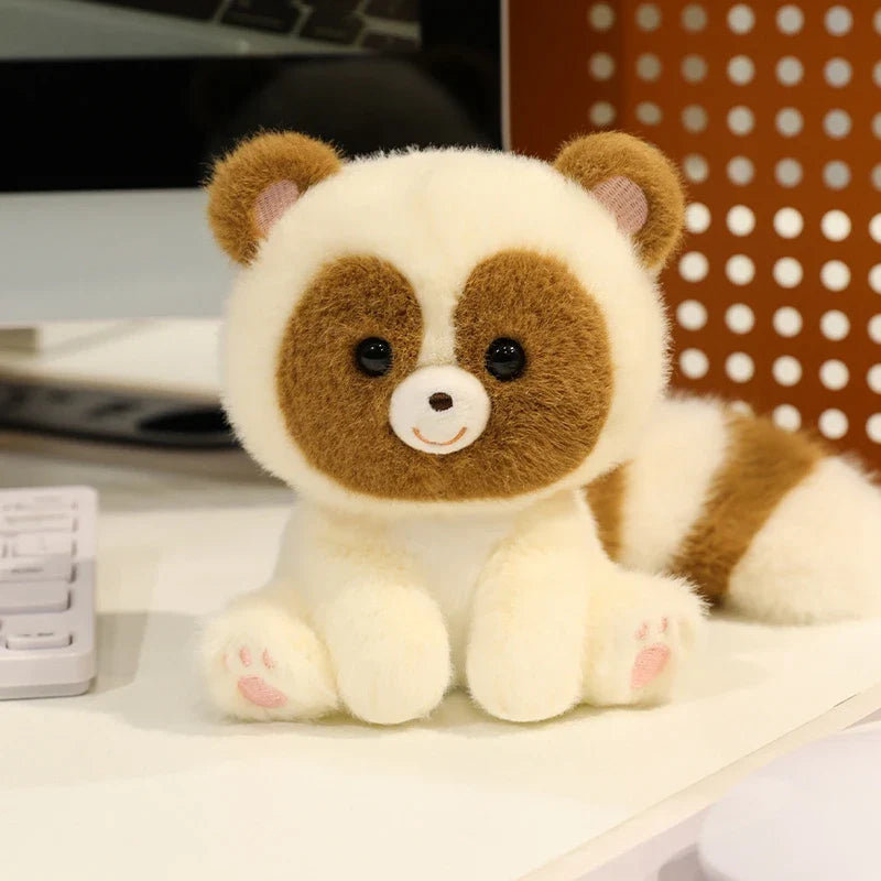 Cute Sitting Animal Plush Toys – Red Panda, Fox, Sloth & More