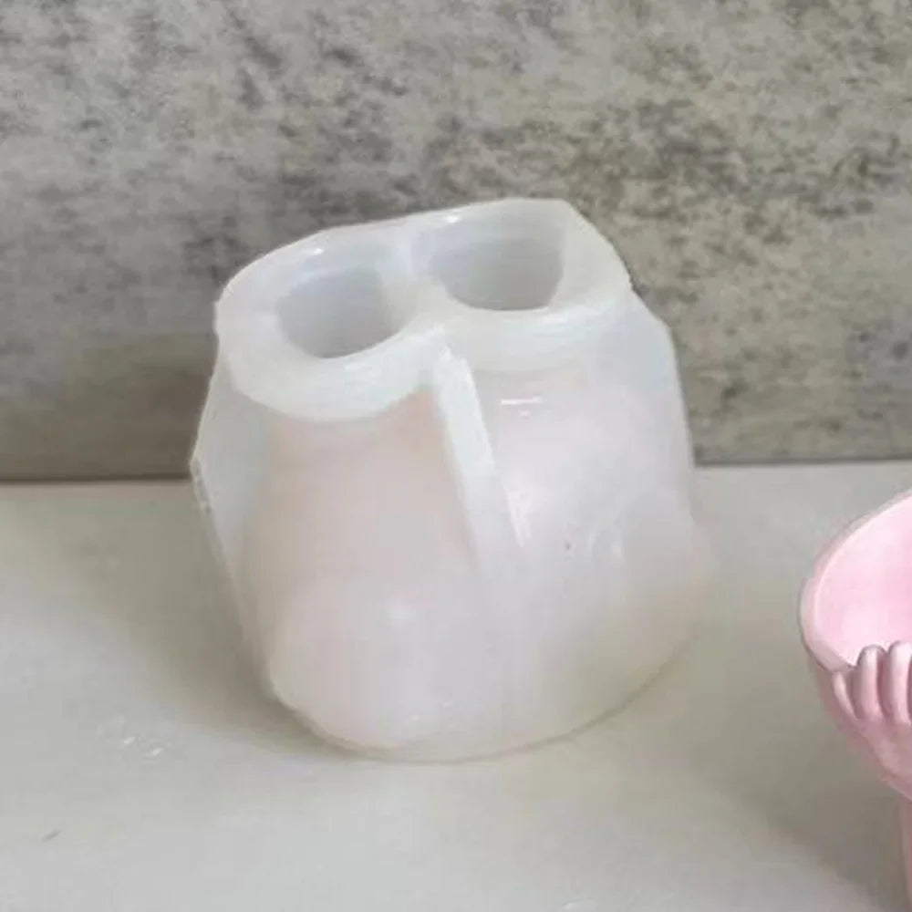 Easter Egg Cup Holders Mold DIY Drip Glue Gypsum Cement Silicone Mould Egg Jewelry Necklace Storage Tray Mold Home Decor