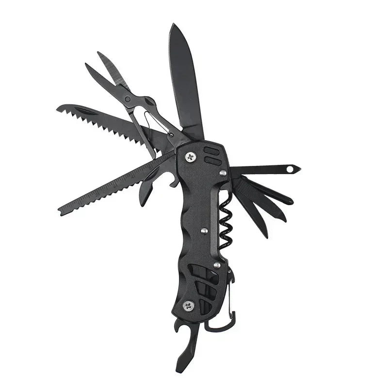 Multifunctional Folding Swiss Army Pocket Knife - Portable Stainless Steel Survival Tool - Premium knife from Lizard Vigilante - Just $22.88! Shop now at Lizard Vigilante