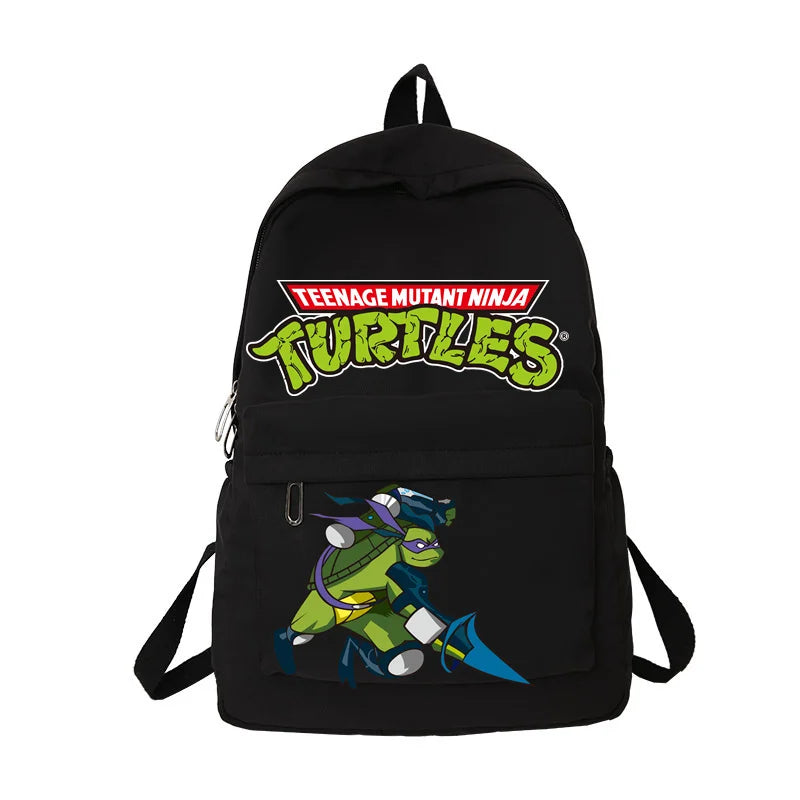 Ninja Turtles Waterproof Backpack – Solid Color High-Capacity Trendy School Bag for Kids - Premium backpack from Lizard Vigilante - Just $29.88! Shop now at Lizard Vigilante