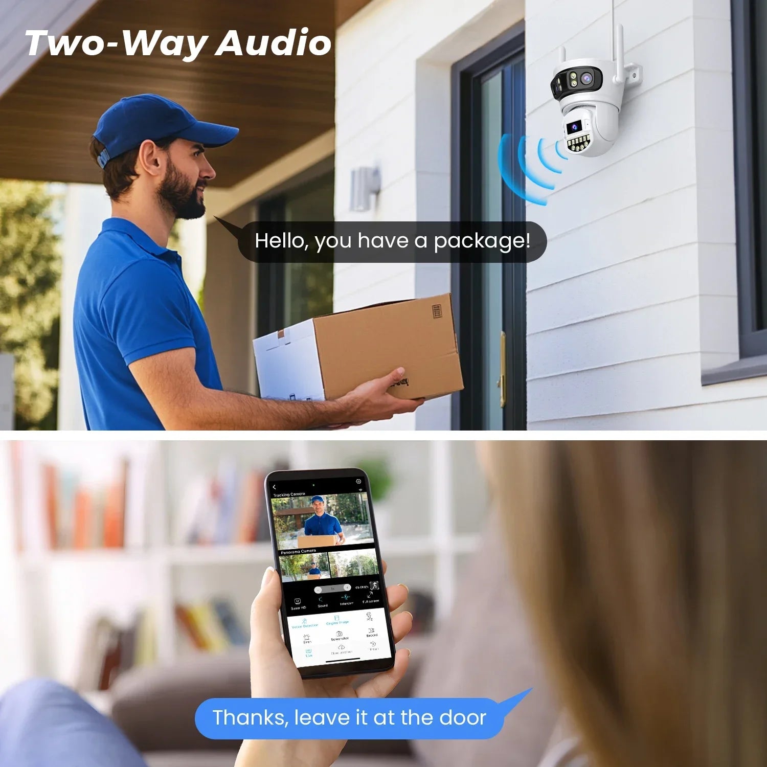 15MP 8K Ultra HD Wifi Outdoor Surveillance Camera | 3-Lens AI Human Detection, 360° Auto Tracking, Night Vision, Dual-Band Wireless Security Camera - Premium security camera from Lizard Vigilante - Just $50.99! Shop now at Lizard Vigilante