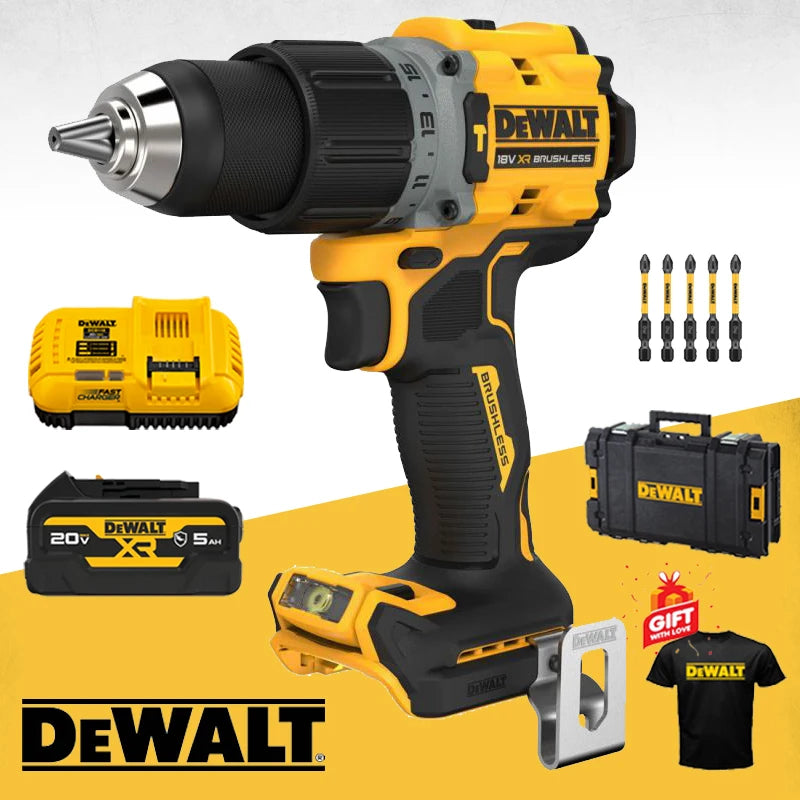 DEWALT DCD805 20V MAX Brushless Cordless 1/2-Inch Hammer Drill Kit – Powerful Impact Drill with 5.0Ah Battery, Fast Charge, and Unmatched Performance for Commercial & DIY Project - Premium hammer drill kit from Lizard Vigilante - Just $565.99! Shop now at Lizard Vigilante