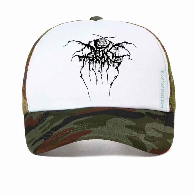 Into the Abyss: Darkthrone Baseball Cap - Premium Baseball cap from Lizard Vigilante - Just $23.88! Shop now at Lizard Vigilante