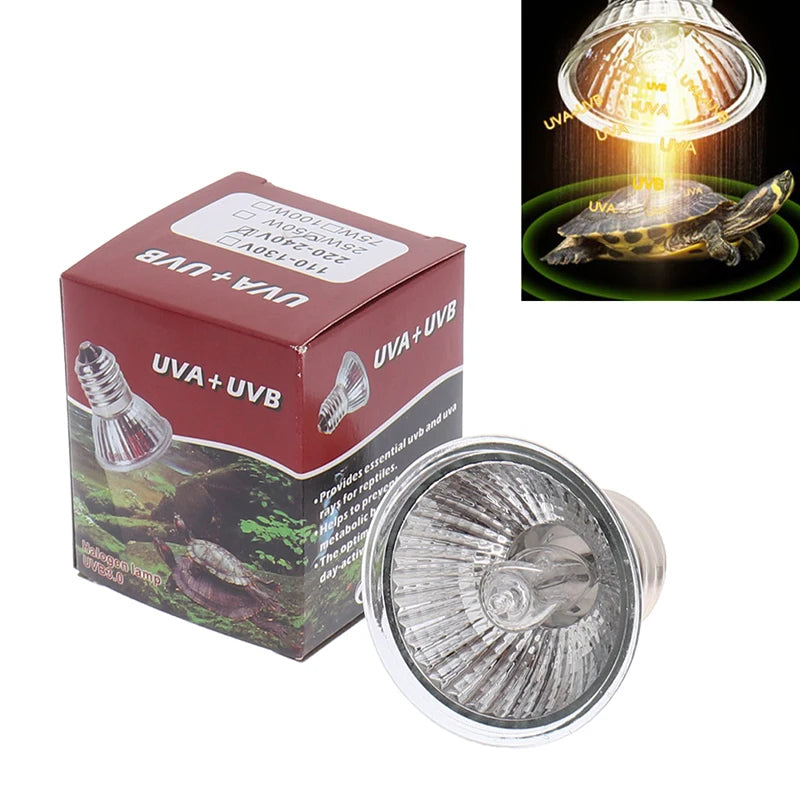 Reptile UVA+UVB Lamp Bulb 25W/40W/50W/60W/75W/100W Pet Brooder Heat Daylight Lamp Turtle Lizard Terrarium Temperature Controller - Premium reptile bulb from Lizard Vigilante - Just $15.99! Shop now at Lizard Vigilante