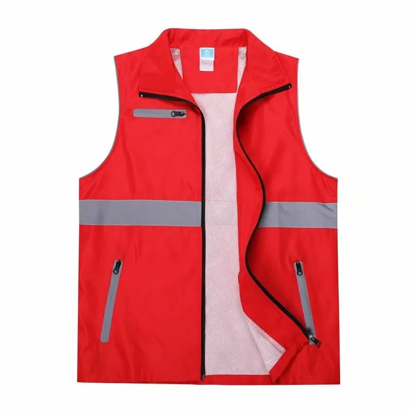 Night Reflective Safety Vest - High Visibility Workwear - Premium vest from Lizard Vigilante - Just $19.88! Shop now at Lizard Vigilante