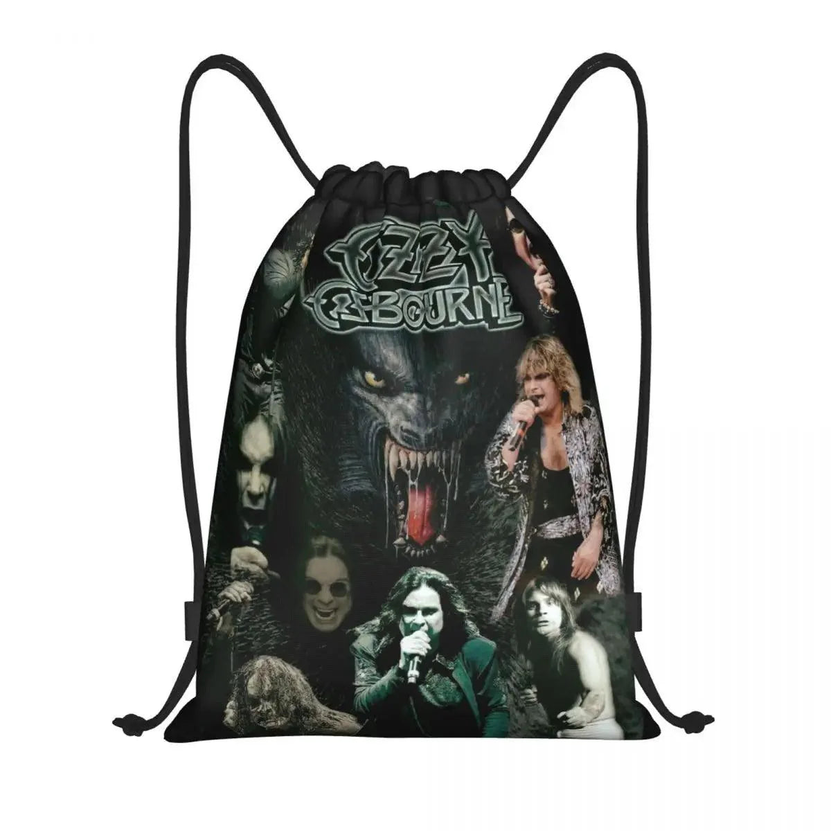 Ozzy Osbourne Drawstring Backpack | Heavy Metal Rock Bag - Premium backpack from Lizard Vigilante - Just $19.89! Shop now at Lizard Vigilante