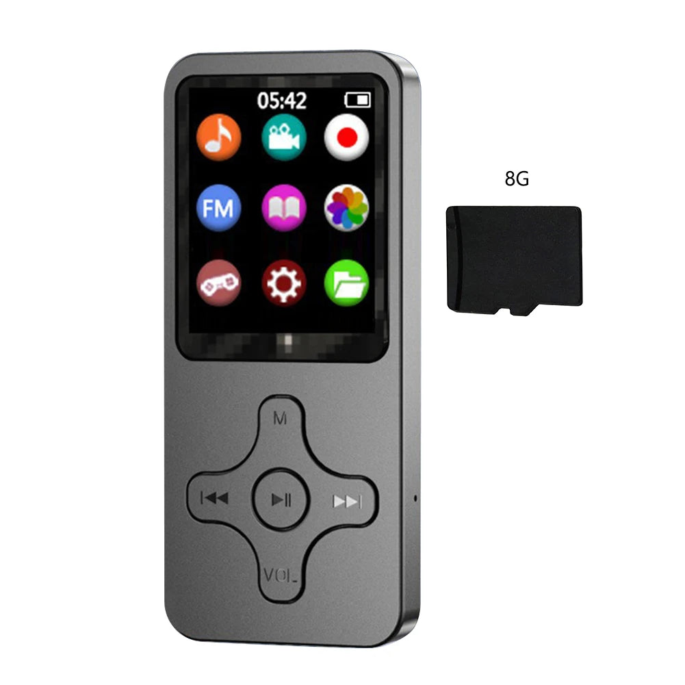 Bluetooth 5.0 MP3 Music Player with FM Radio, E-Book Reader, Voice Recorder – Compact 1.8" Screen MP4 Player - Premium mp3 player from Lizard Vigilante - Just $23.99! Shop now at Lizard Vigilante